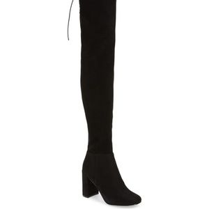 Black Over the Knee Heel Boot